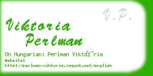 viktoria perlman business card
